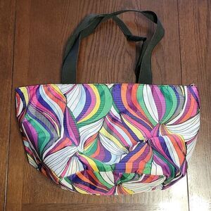 Paperchase multicolor print zippable tote
